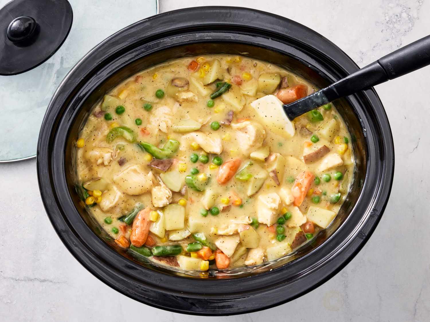 Recipe: Slow Cooker Chicken Pot Pie - Leverage Nutrition