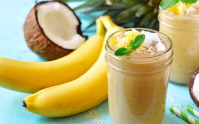 Recipe: Pineapple Coconut Banana Protein Smoothie