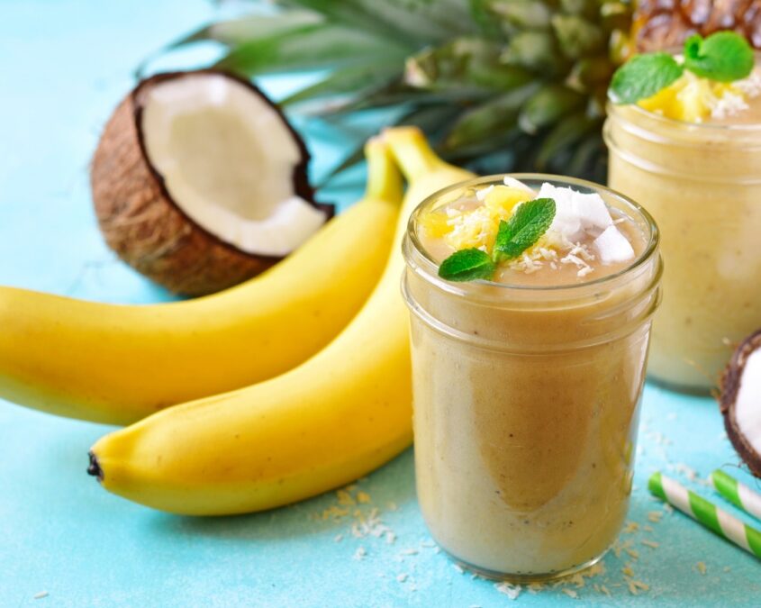 Recipe: Pineapple Coconut Banana Protein Smoothie