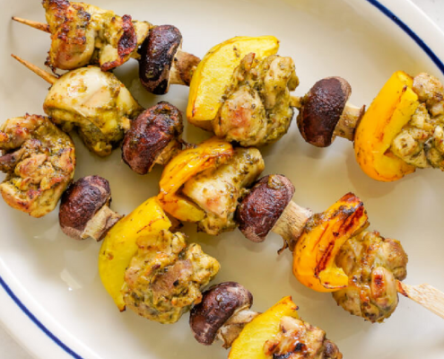 Recipe: Pesto Chicken Skewers