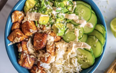 Recipe: Crispy Spicy Salmon Rice Bowl