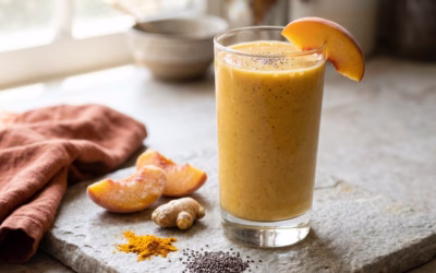 Recipe: High-Fibre Peach Ginger Smoothie