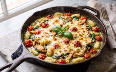 Recipe: Pesto Chicken Gnocchi Bake